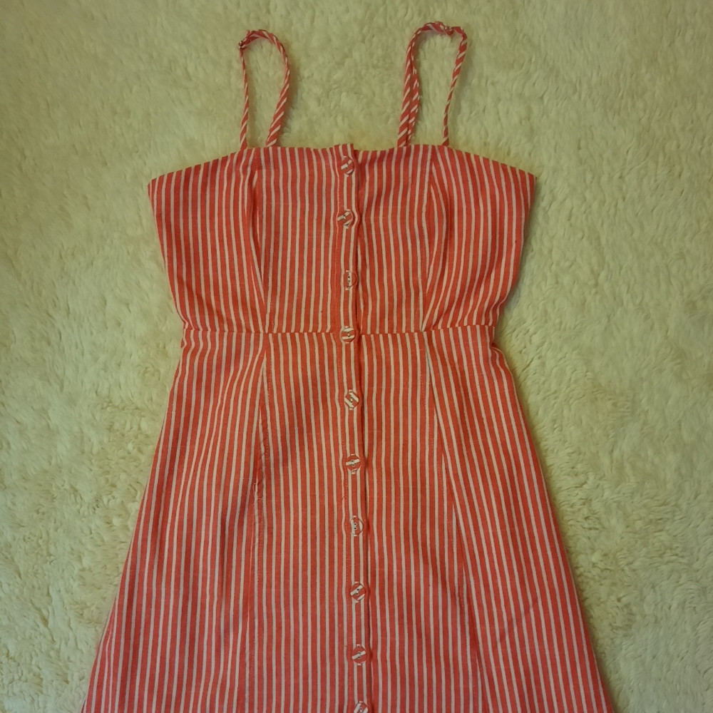 Forever 21 Red and White Striped Dress